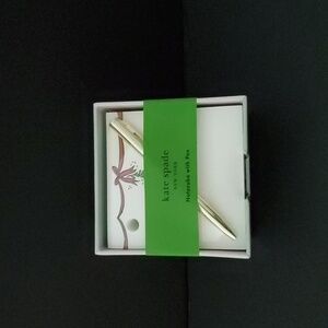 Kate Spade Holiday Gold-Tone Pen With Notecube